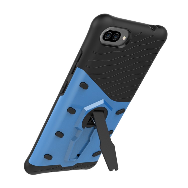 Soft TPU + Plastic Combo Detachable Phone Shell with 360-degree Rotary Kickstand for Asus ZenFone 4 Max (ZC554KL) / Max Pro (ZC554KL) / Max Plus (ZC554KL) - Blue-6