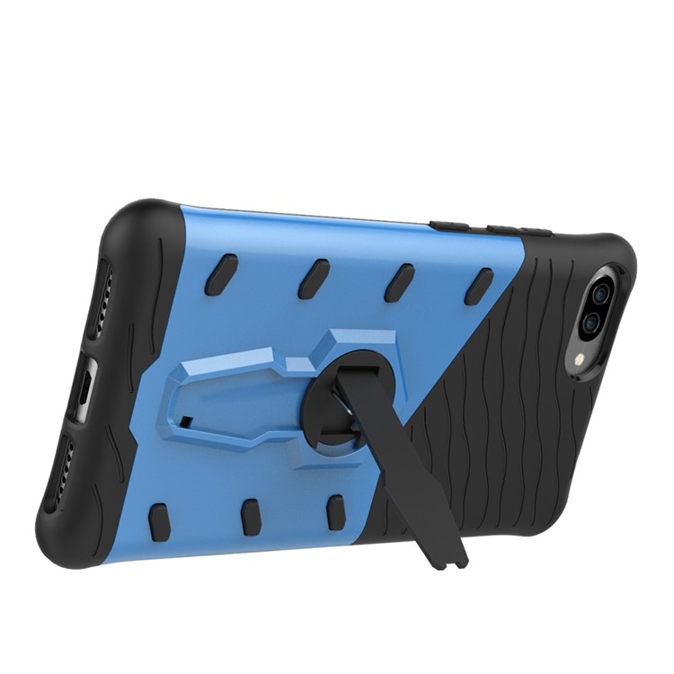 Soft TPU + Plastic Combo Detachable Phone Shell with 360-degree Rotary Kickstand for Asus ZenFone 4 Max (ZC554KL) / Max Pro (ZC554KL) / Max Plus (ZC554KL) - Blue-9