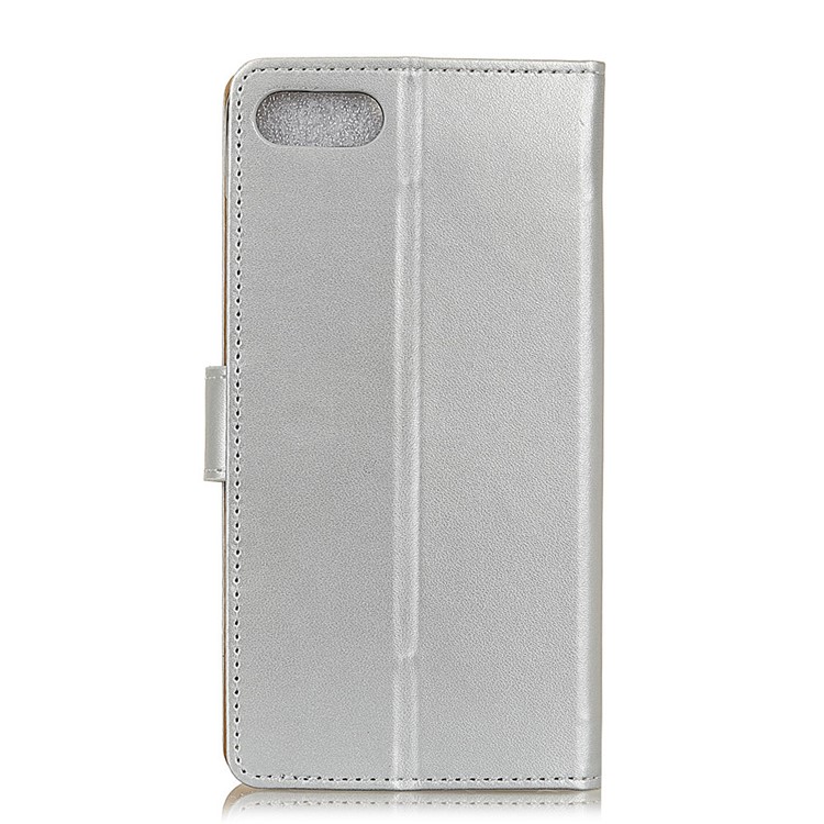 Wallet Leather Phone Case for Asus Zenfone 4 Max ZC520KL - Silver-3