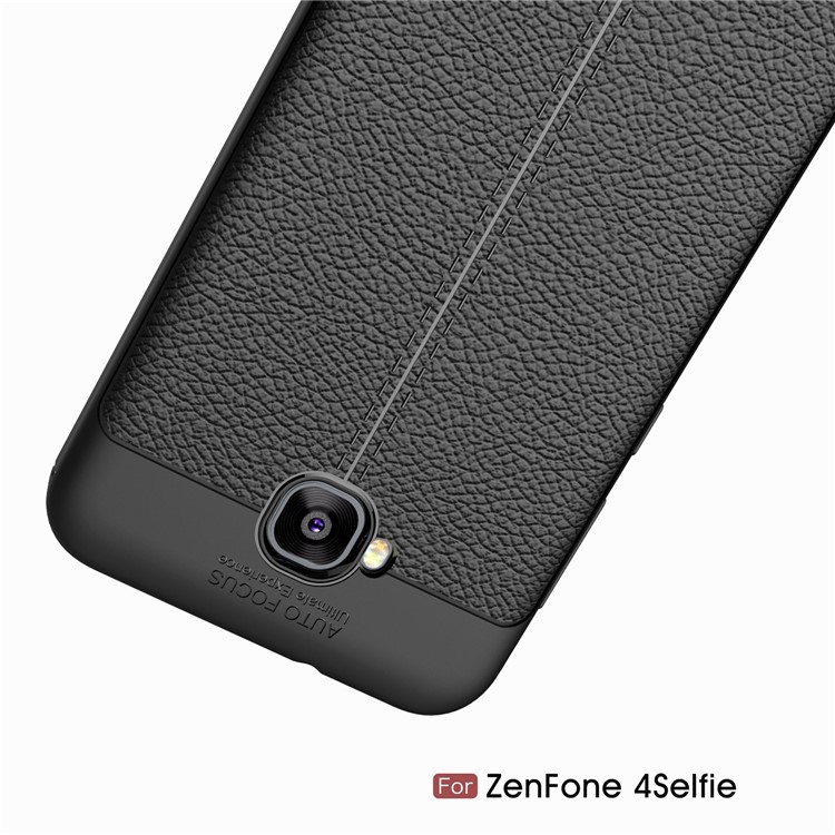 Litchi Grain TPU Phone Case for Asus Zenfone 4 Selfie ZD553KL/ 4 Selfie ZB553KL/ 4 Selfie Lite ZB553KL - Black-11