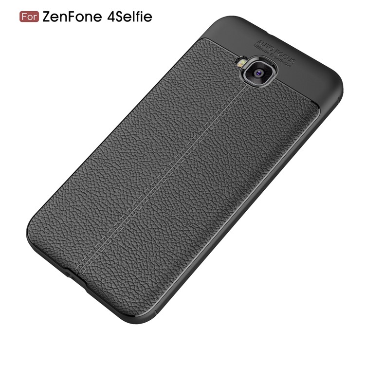 Litchi Grain TPU Phone Case for Asus Zenfone 4 Selfie ZD553KL/ 4 Selfie ZB553KL/ 4 Selfie Lite ZB553KL - Black-12