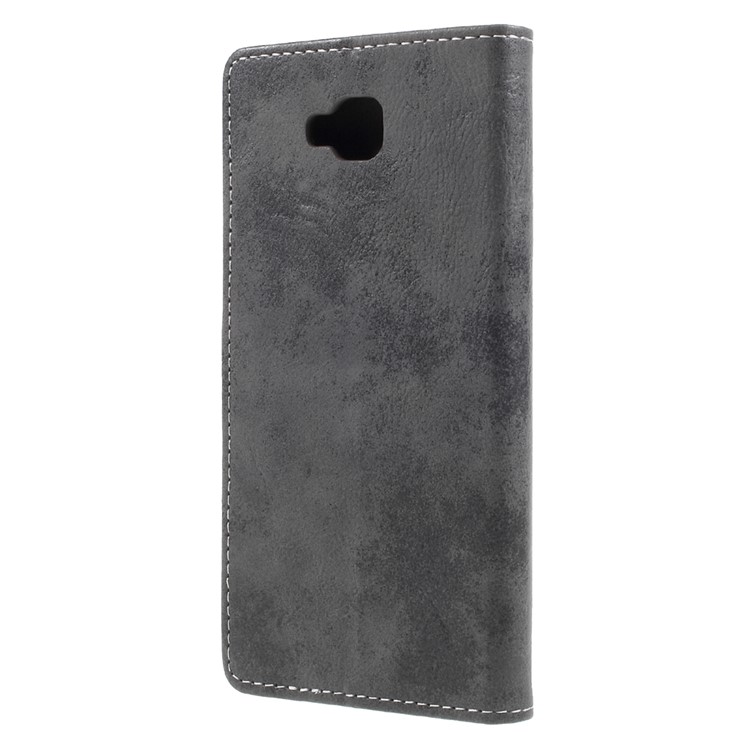 Vintage Style Wallet Leather Mobile Phone Case with Stand for Asus Zenfone 4 Selfie ZD553KL/ 4 Selfie ZB553KL/ 4 Selfie Lite ZB553KL - Grey-2