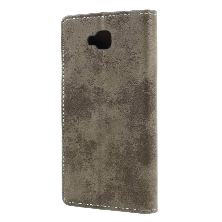 Vintage Style PU Leather Stand Wallet Mobile Phone Shell for Asus Zenfone 4 Selfie ZD553KL/ 4 Selfie ZB553KL/ 4 Selfie Lite ZB553KL - Khaki-2