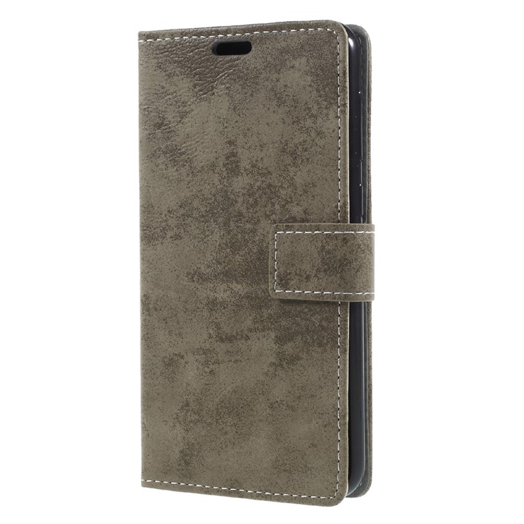 Vintage Style PU Leather Stand Wallet Mobile Phone Shell for Asus Zenfone 4 Selfie ZD553KL/ 4 Selfie ZB553KL/ 4 Selfie Lite ZB553KL - Khaki-3