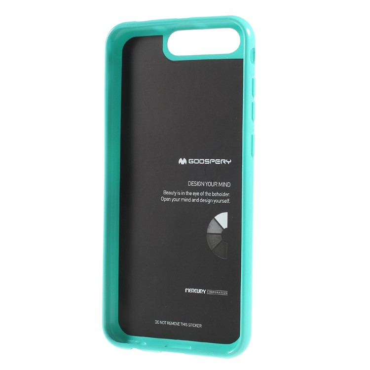 MERCURY GOOSPERY for Asus Zenfone 4 Pro ZS551KL Glitter Powder Jelly TPU Shell Casing - Cyan-3