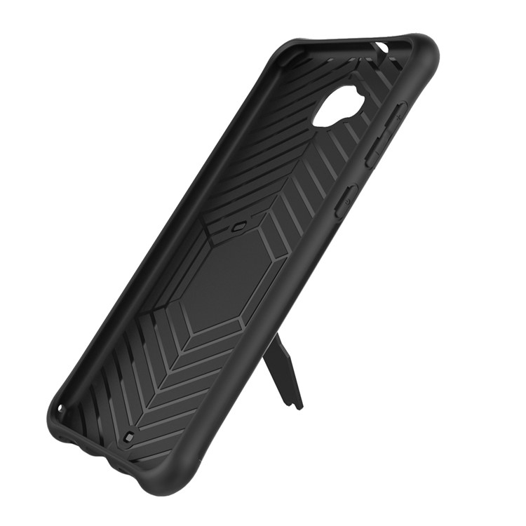 Soft TPU + Plastic Combo Detachable Phone Casing with 360-degree Rotary Kickstand for Asus Zenfone 4 Selfie ZD553KL - Grey-2