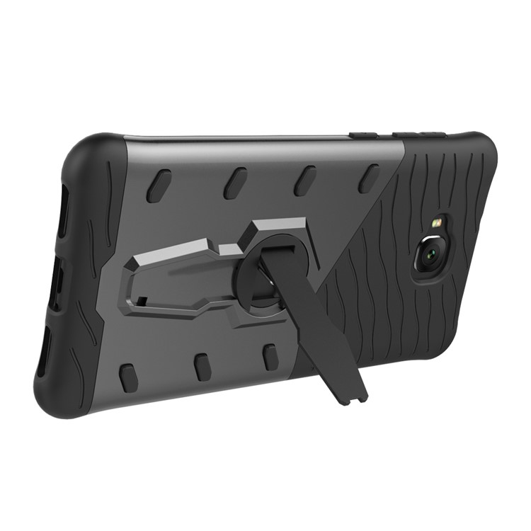 Soft TPU + Plastic Combo Detachable Phone Casing with 360-degree Rotary Kickstand for Asus Zenfone 4 Selfie ZD553KL - Grey-5