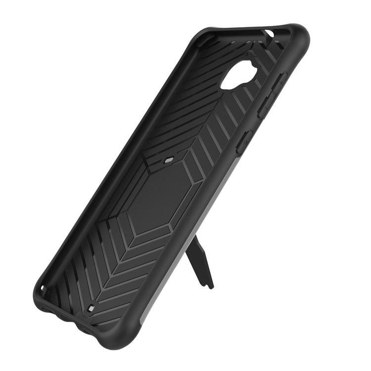 Soft TPU + Plastic Combo Detachable Phone Cover with 360-degree Rotary Kickstand for Asus Zenfone 4 Selfie ZD553KL/ 4 Selfie ZB553KL/ 4 Selfie Lite ZB553KL - Silver-2