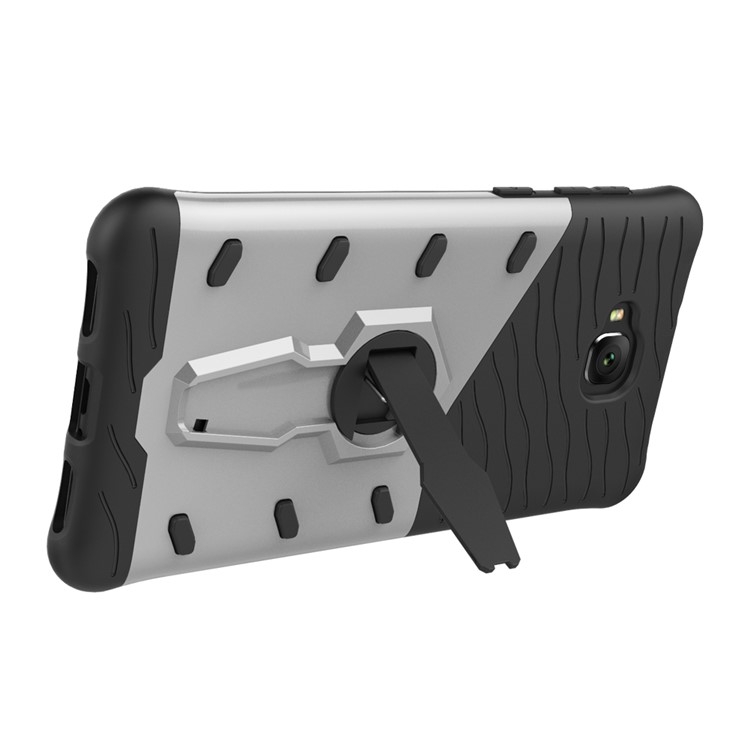 Soft TPU + Plastic Combo Detachable Phone Cover with 360-degree Rotary Kickstand for Asus Zenfone 4 Selfie ZD553KL/ 4 Selfie ZB553KL/ 4 Selfie Lite ZB553KL - Silver-5