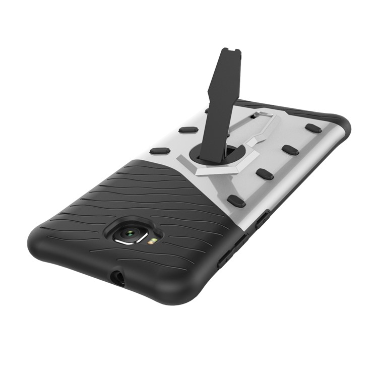Soft TPU + Plastic Combo Detachable Phone Cover with 360-degree Rotary Kickstand for Asus Zenfone 4 Selfie ZD553KL/ 4 Selfie ZB553KL/ 4 Selfie Lite ZB553KL - Silver-8