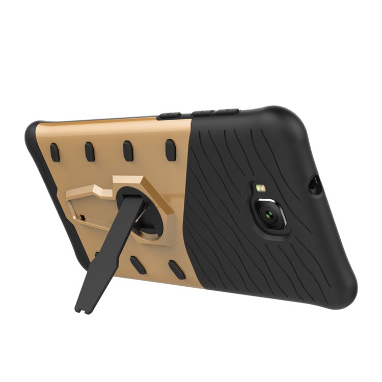Soft TPU + Plastic Combo Detachable Back Casing with 360-degree Rotary Kickstand for Asus Zenfone 4 Selfie ZD553KL - Gold-4