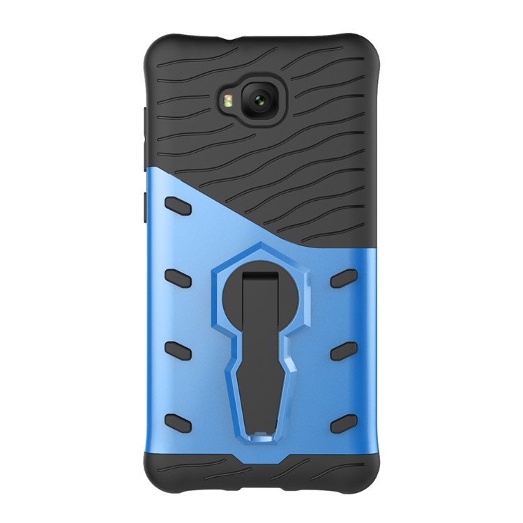 Soft TPU + Plastic Hybrid Detachable Mobile Phone Case with 360-degree Rotary Kickstand for Asus Zenfone 4 Selfie ZD553KL/ 4 Selfie ZB553KL/ 4 Selfie Lite ZB553KL - Blue-12