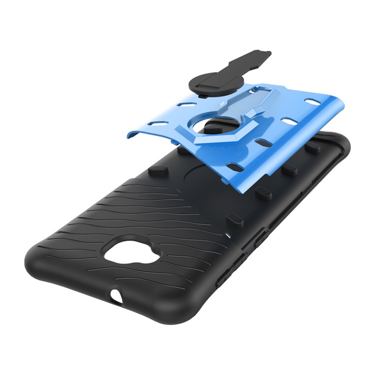 Soft TPU + Plastic Hybrid Detachable Mobile Phone Case with 360-degree Rotary Kickstand for Asus Zenfone 4 Selfie ZD553KL/ 4 Selfie ZB553KL/ 4 Selfie Lite ZB553KL - Blue-3