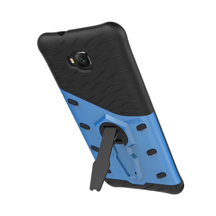 Soft TPU + Plastic Hybrid Detachable Mobile Phone Case with 360-degree Rotary Kickstand for Asus Zenfone 4 Selfie ZD553KL/ 4 Selfie ZB553KL/ 4 Selfie Lite ZB553KL - Blue-7