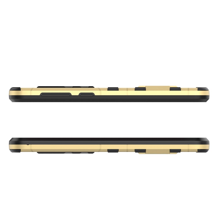 Cool Guard PC+TPU Hybrid Kickstand Protection Back Phone Case for Asus Zenfone 4 Max ZC520KL - Gold-7