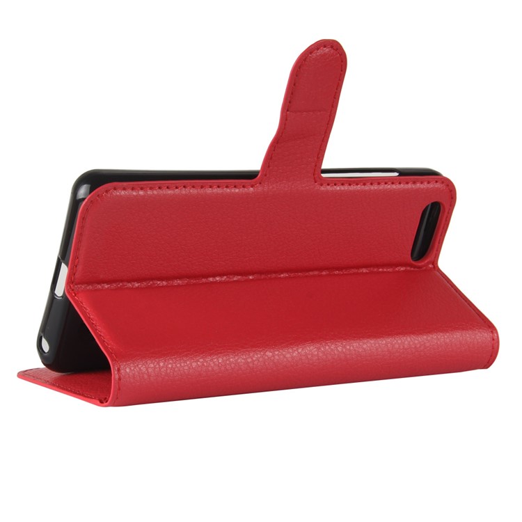 Litchi Texture Wallet Leather Stand Shell Case for Asus Zenfone 4 Max ZC520KL - Red-5