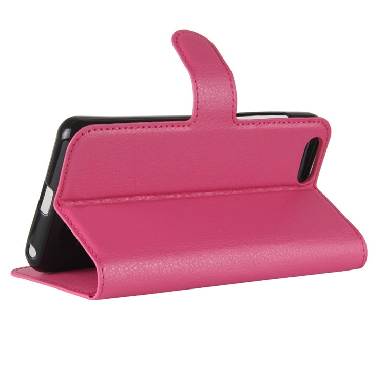 Litchi Grain Wallet Leather Stand Phone Case for Asus Zenfone 4 Max ZC520KL - Rose-5