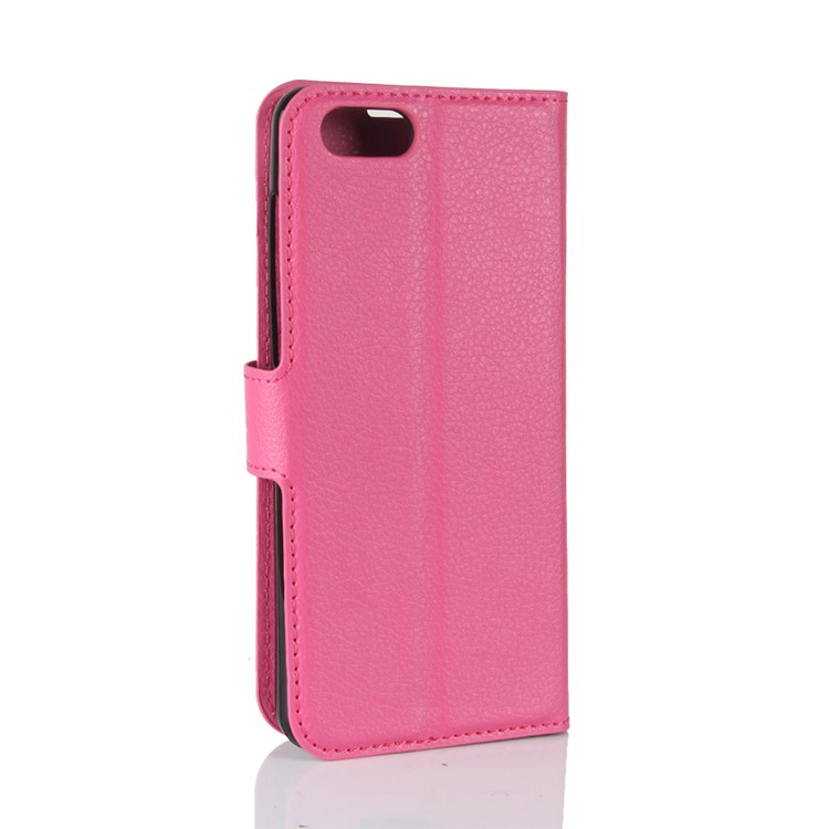 Litchi Grain Wallet Leather Stand Phone Case for Asus Zenfone 4 Max ZC520KL - Rose-6