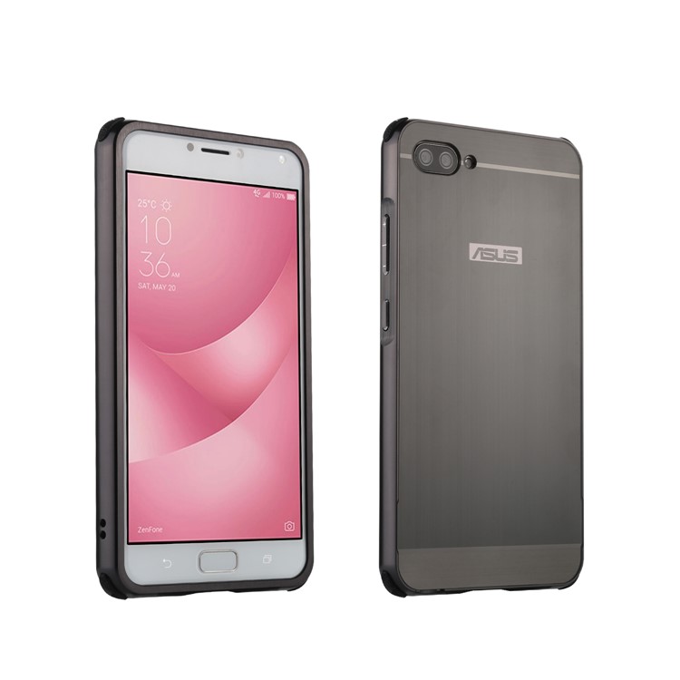 Custodia Rigida In Metallo Per PC Per Asus Zenfone 4 Max / 4 Max Plus / 4 Max Pro ZC554KL - Nero-1