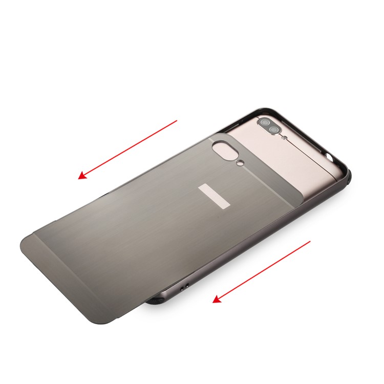 Custodia Rigida In Metallo Per PC Per Asus Zenfone 4 Max / 4 Max Plus / 4 Max Pro ZC554KL - Nero-10