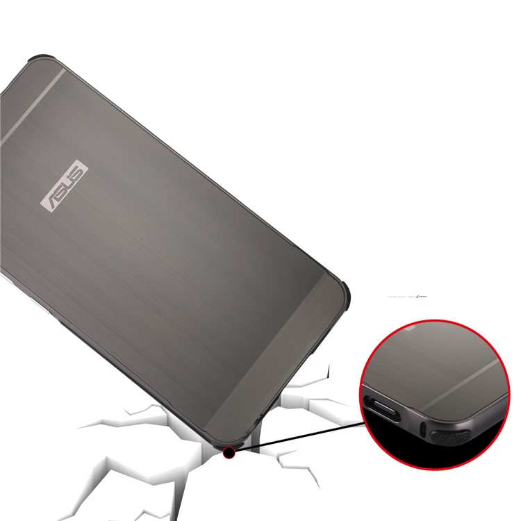 Custodia Rigida In Metallo Per PC Per Asus Zenfone 4 Max / 4 Max Plus / 4 Max Pro ZC554KL - Nero-9