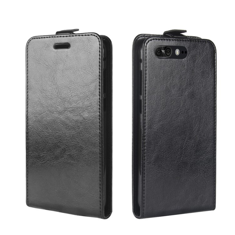 Crazy Horse Leather Vertical Case for Asus ZenFone 4 Pro ZS551KL - Black-4