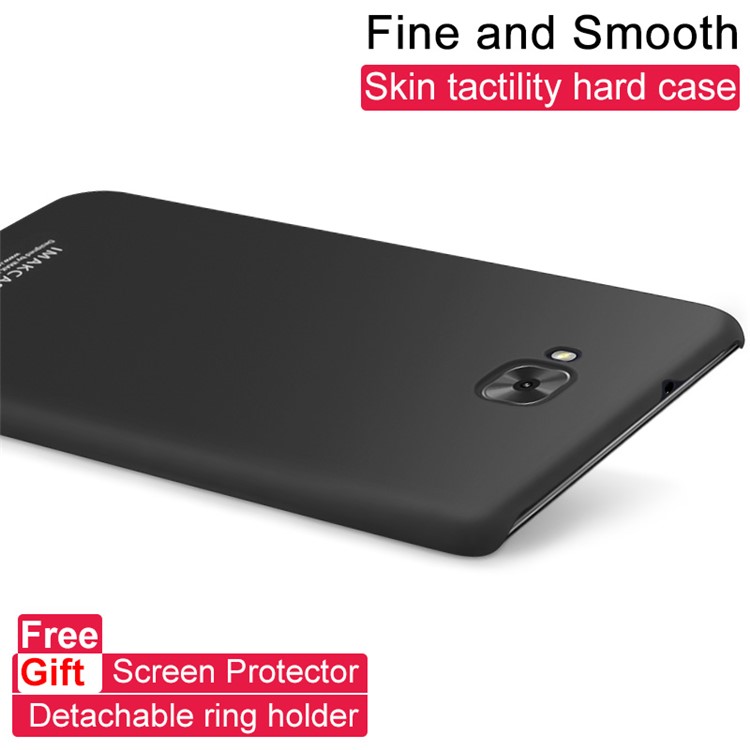IMAK Cowboy Shell Matte PC Hard Shell with Ring Stand for Asus Zenfone 4 Selfie ZD553KL/ 4 Selfie ZB553KL/ 4 Selfie Lite ZB553KL - Metal Black-2