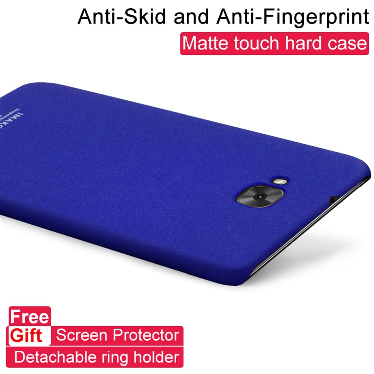 IMAK Cowboy Shell Matte PC Hard Case with Ring Stand for Asus Zenfone 4 Selfie ZD553KL/ 4 Selfie ZB553KL/ 4 Selfie Lite ZB553KL - Blue-2