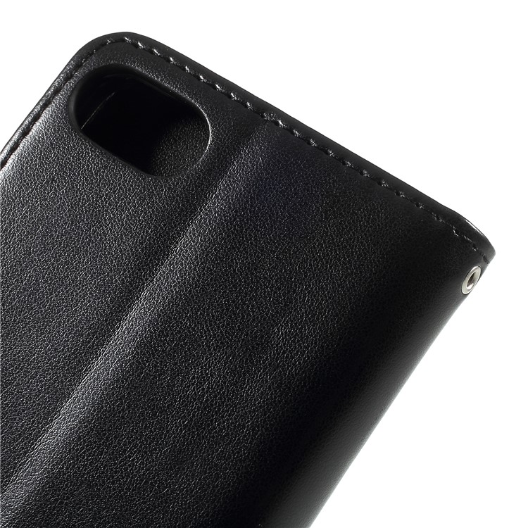 Imprint Butterfly Flower Leather Wallet Casing with Stand for Asus Zenfone 4 Max ZC520KL - Black-8