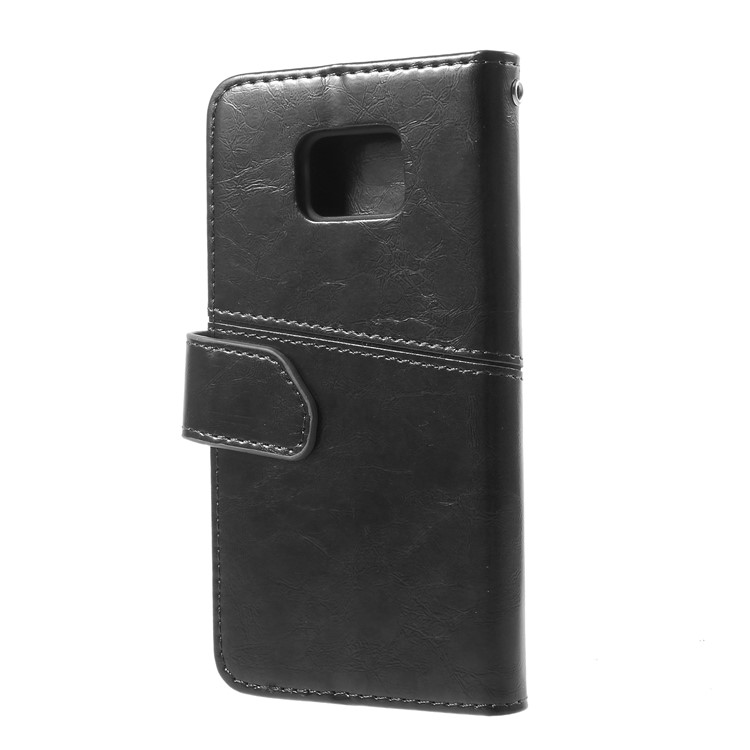 K'TRY Geometric Splicing Series Wallet Leather Shell for Asus ZenFone V (V520KL) - Black-4