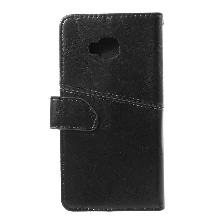K'TRY Geometric Splicing Series PU Leather Wallet Cover for Asus Zenfone 4 Selfie Pro ZD552KL - Black-2