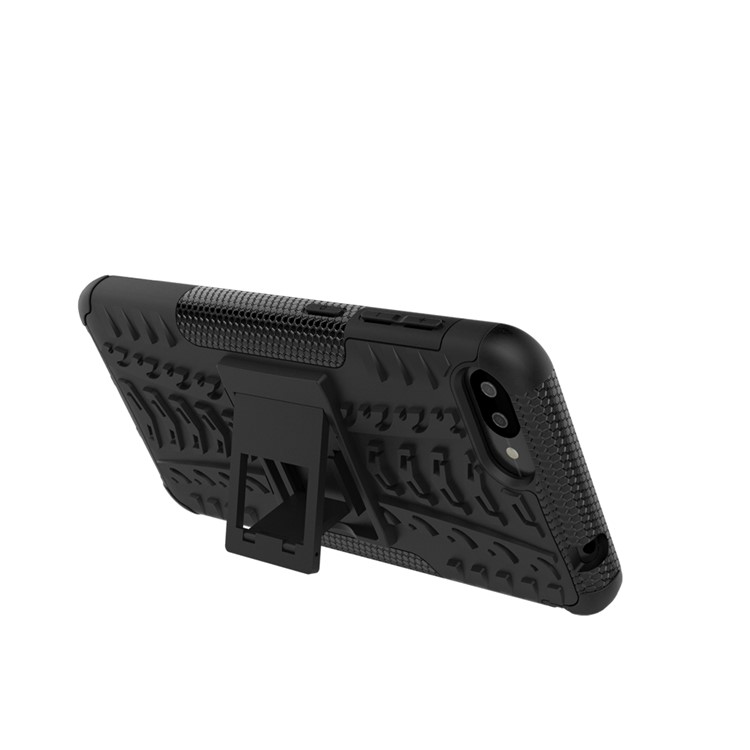 Tyre Pattern Hybrid PC + TPU Kickstand Mobile Phone Case for Zenfone 4 Max ZC520KL - Black-5