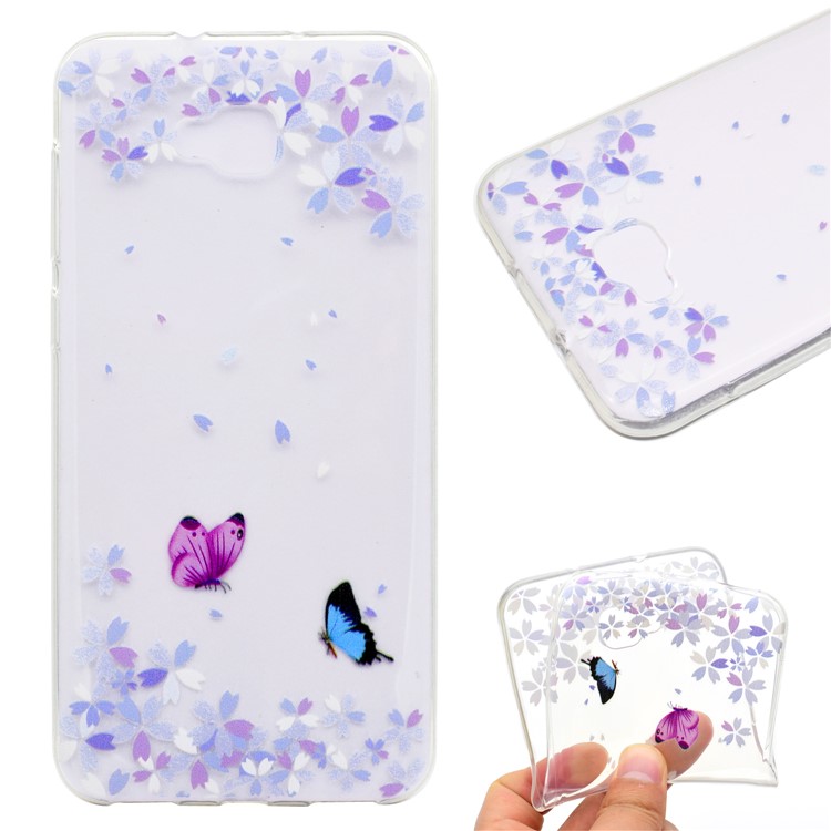Pattern Printing Soft TPU Gel Case for Asus Zenfone 4 Selfie ZD553KL - Butterfly and Flower-1