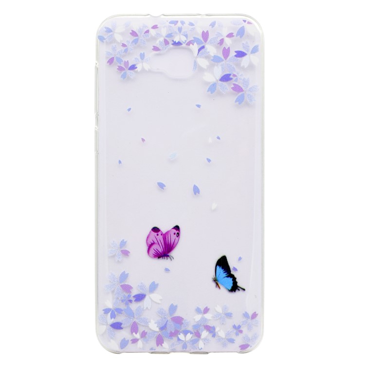Pattern Printing Soft TPU Gel Case for Asus Zenfone 4 Selfie ZD553KL - Butterfly and Flower-2