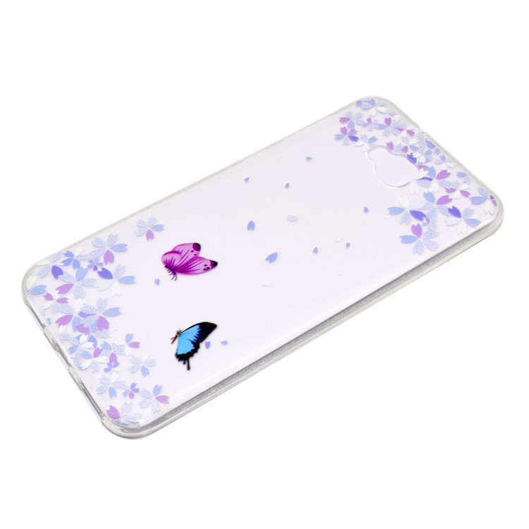 Pattern Printing Soft TPU Gel Case for Asus Zenfone 4 Selfie ZD553KL - Butterfly and Flower-3