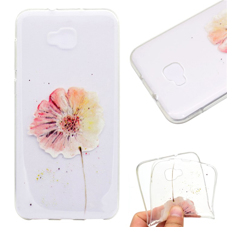 Patterned Soft TPU Mobile Case for Asus Zenfone 4 Selfie ZD553KL/ 4 Selfie ZB553KL/ 4 Selfie Lite ZB553KL - Flower-1