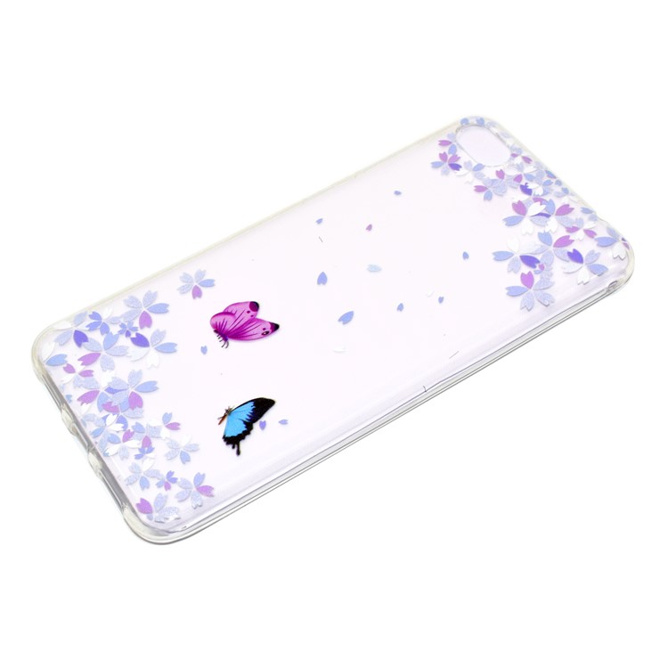 For Asus Zenfone 4 Max ZC520KL Pattern Printing Soft TPU Phone Accessory Casing - Two Butterflies-3