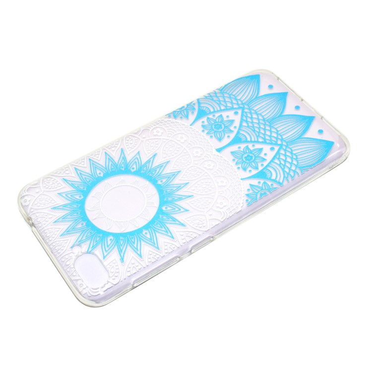 For Asus Zenfone 4 Max ZC520KL Pattern Printing Soft TPU Phone Accessory Casing Cover - Blue Mandala-4