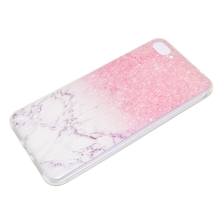For Asus Zenfone 4 Max ZC520KL Pattern Printing Soft TPU Phone Protection Cover - Pink Marble-3