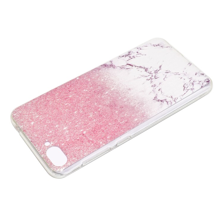 For Asus Zenfone 4 Max ZC520KL Pattern Printing Soft TPU Phone Protection Cover - Pink Marble-4