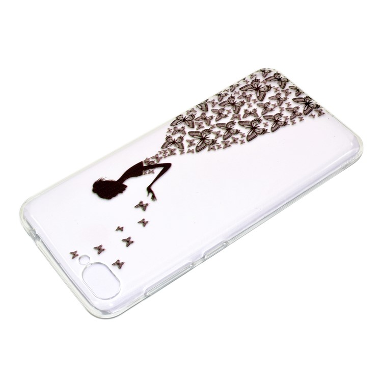 For Asus Zenfone 4 Max ZC520KL Pattern Printing Soft TPU Phone Protection Shell - Butterfly Girl-4