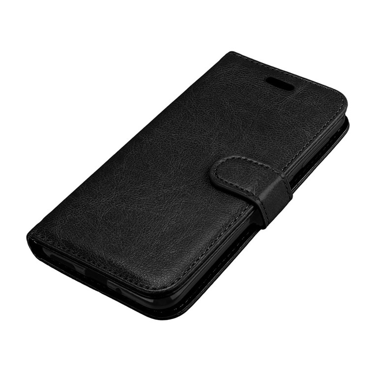 Crazy Horse Leather Wallet Case for Asus Zenfone Live ZB501KL - Black-11