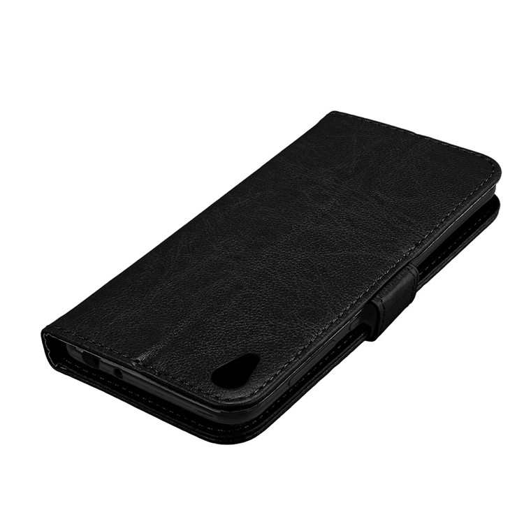 Crazy Horse Leather Wallet Case for Asus Zenfone Live ZB501KL - Black-12