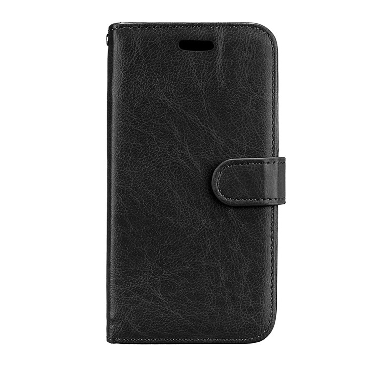Crazy Horse Leather Wallet Case for Asus Zenfone Live ZB501KL - Black-4