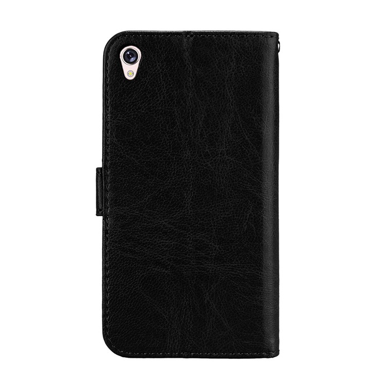 Crazy Horse Leather Wallet Case for Asus Zenfone Live ZB501KL - Black-5