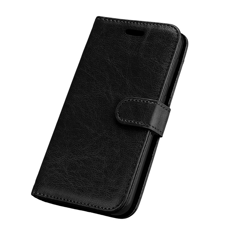 Crazy Horse Leather Wallet Case for Asus Zenfone Live ZB501KL - Black-6
