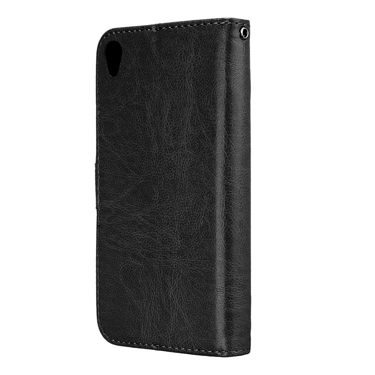 Crazy Horse Leather Wallet Case for Asus Zenfone Live ZB501KL - Black-8