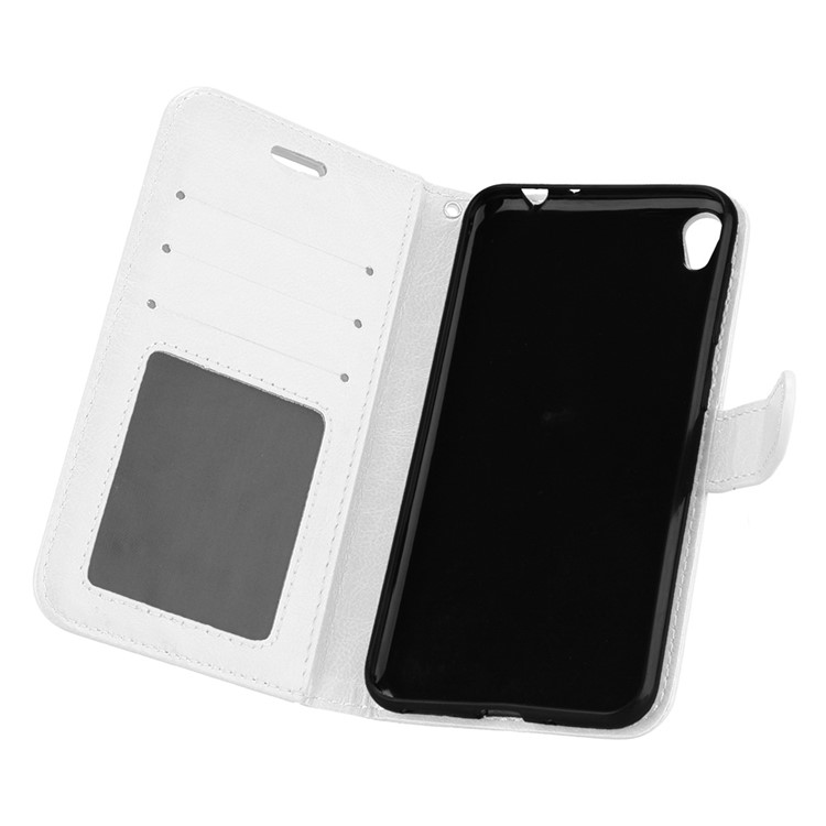 Crazy Horse Leather Wallet Cover for Asus Zenfone Live ZB501KL - White-10