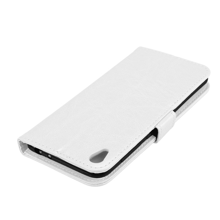 Crazy Horse Leather Wallet Cover for Asus Zenfone Live ZB501KL - White-12