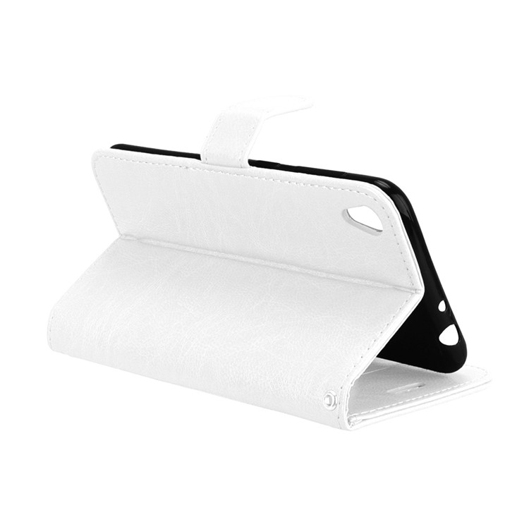 Crazy Horse Leather Wallet Cover for Asus Zenfone Live ZB501KL - White-14